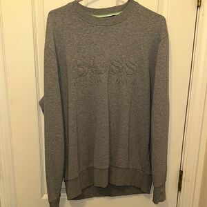 Hugo Boss Classic Gray Crewneck Sweater